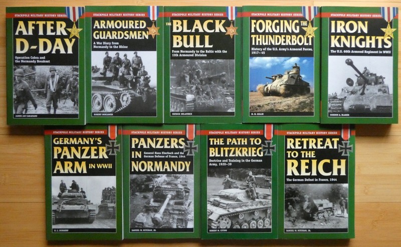 Lot of 9 Stackpole Military History Series, Incl. After D-Day + others, TPB/LN