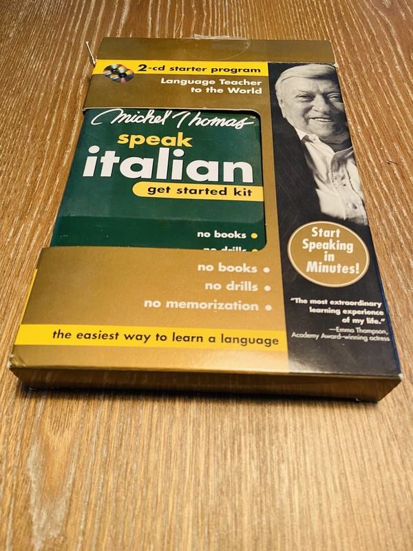 Michel Thomas Speak Italian Get Started Kit 2-CD Starter Program Language Course