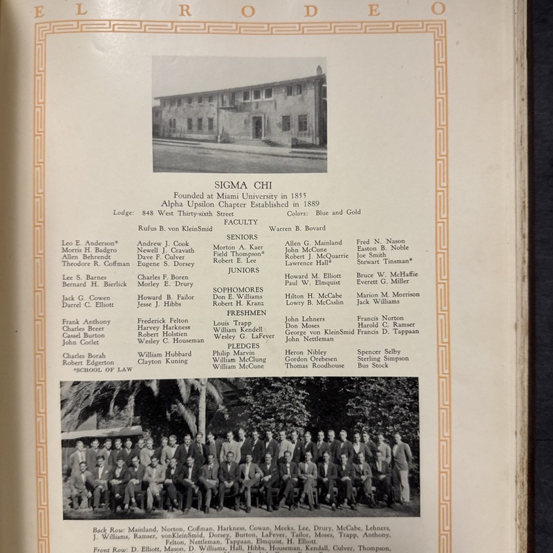 1927 USC Yearbook Football JOHN WAYNE El Rodeo Red River Marion Morrison Rare gallery