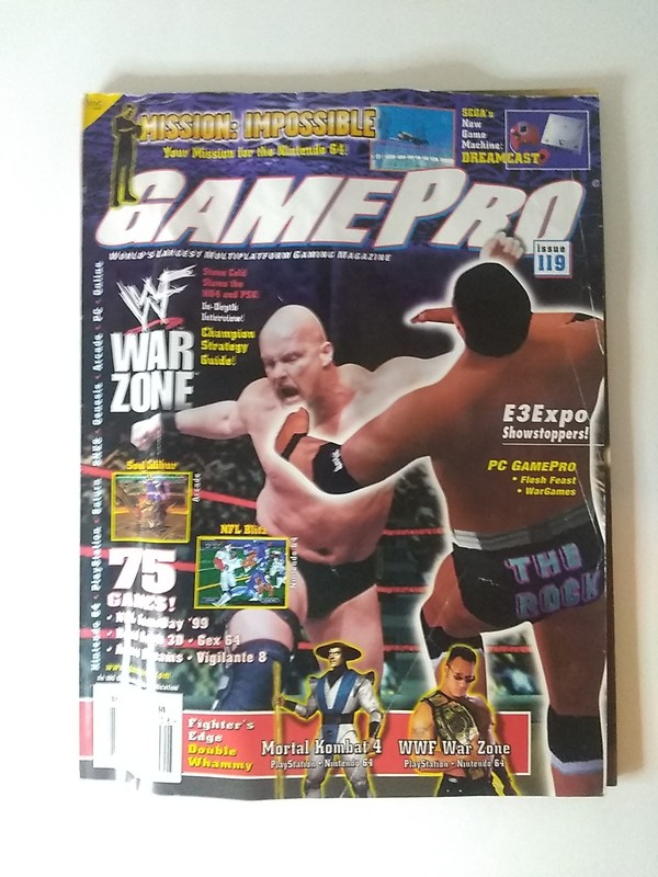 Game Pro Magazine Issue 119 Aug 1998 WWF War Zone New w/shelf wear READ