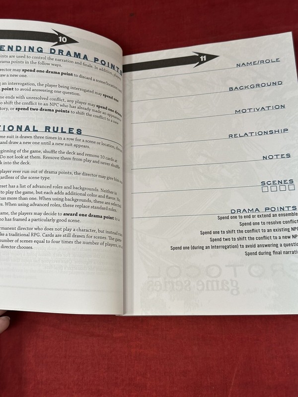 Protocol Jim Pinto Role Playing Game RPG Post World Games Book 25 Games EUC 2014 gallery