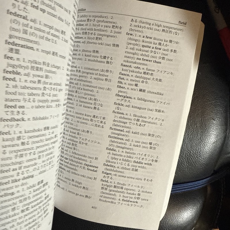 Random House Japanese-English English-Japanese Dictionary by Seigo Nakao (1997, gallery