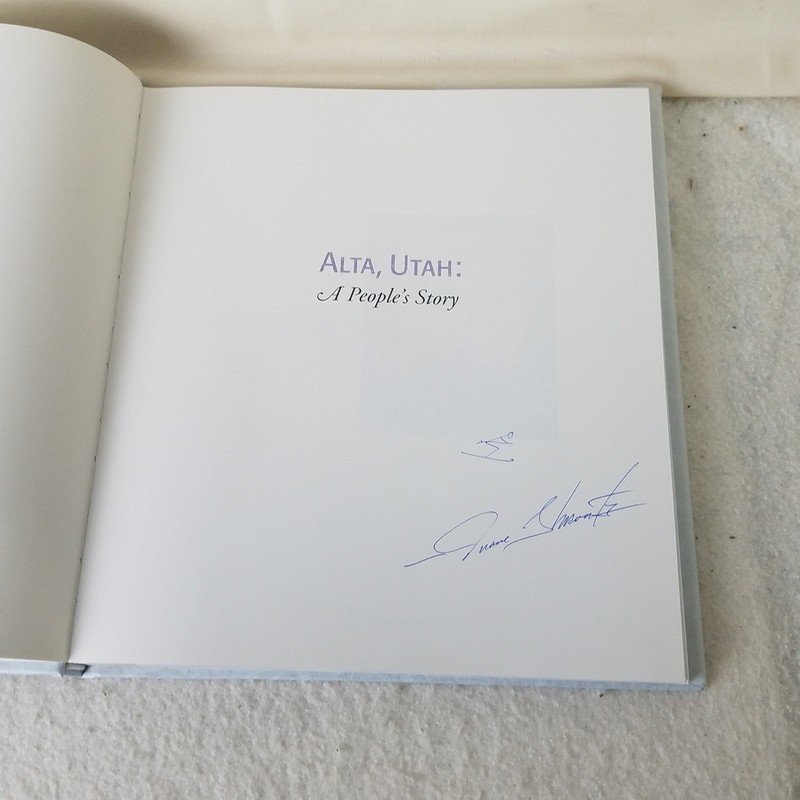 Alta Utah A People's Story Duane Shrontz Signed Hardcover Book Blue History gallery