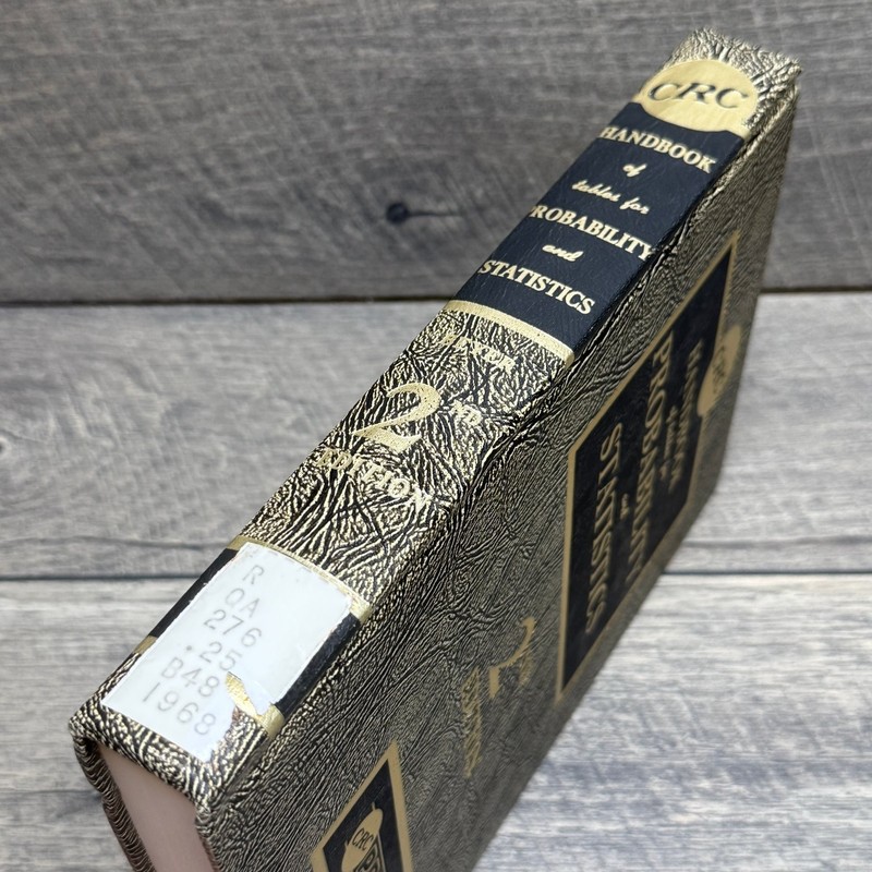 Handbook Probability Statistics Beyer 1968 2nd Edition CRC Press Math Tables gallery