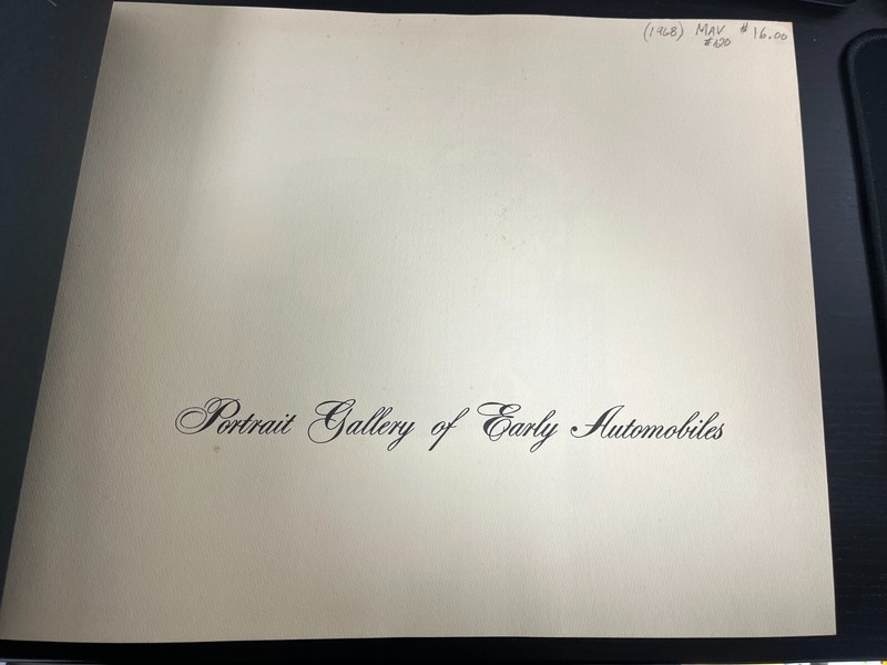 Portrait Gallery of Early Automobiles Clarence P. Hornung gallery