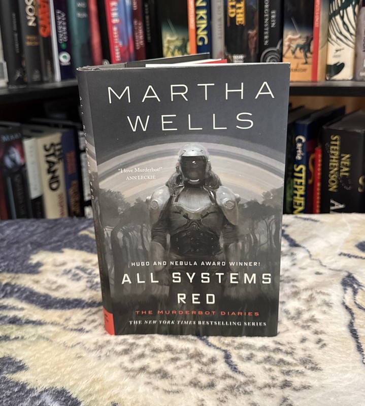 All Systems Red – Martha Wells (Hardcover) First Edition/Late Print, VG+, HCDJ