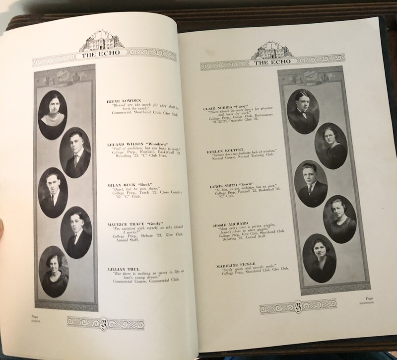 Clarion IA School Yearbooks The Echo Iowa 1923 1924 Wright County Antique Lot gallery