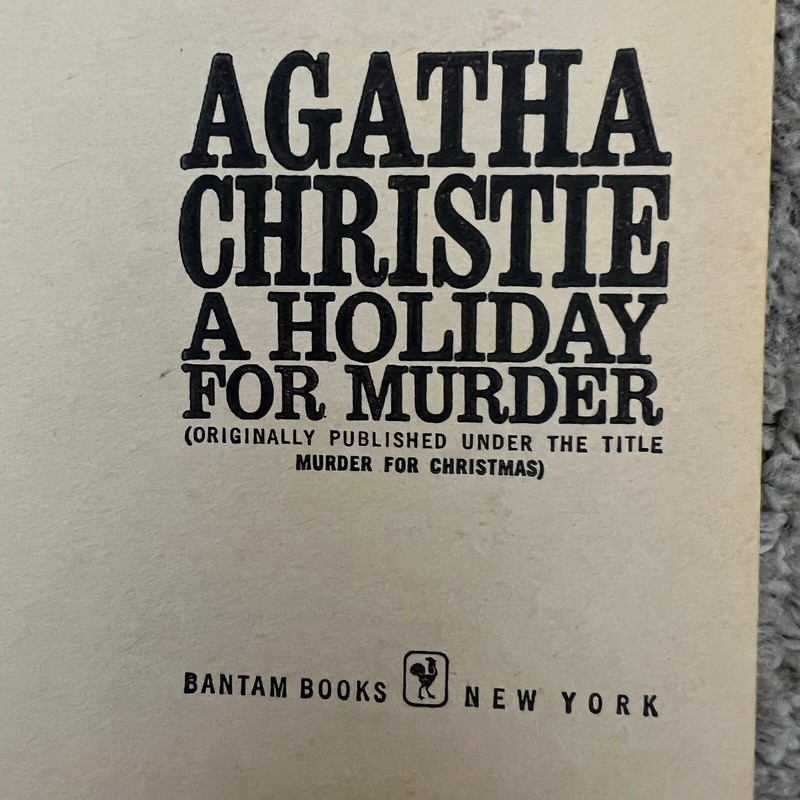 A Holiday For Murder Mystery Paperback Book by Agatha Christie Suspense 1962 gallery