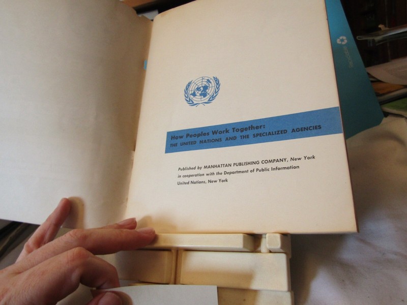 United Nations promo book 1957 How Peoples Work Together 94 pages UN photos gallery