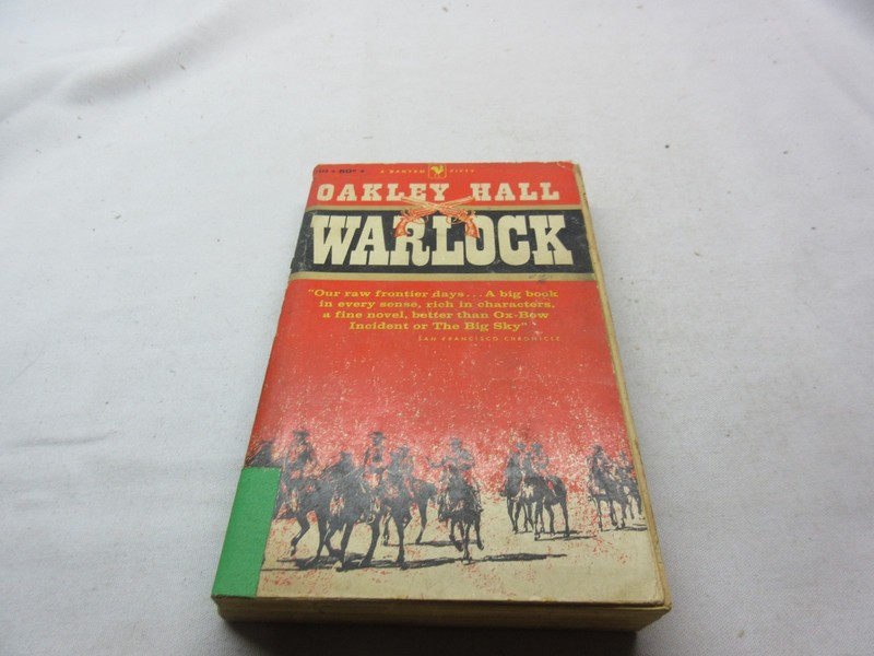 ASIS Warlock by Oakley Hall, Vintage 1959 Bantam Western Paperback Book (H)