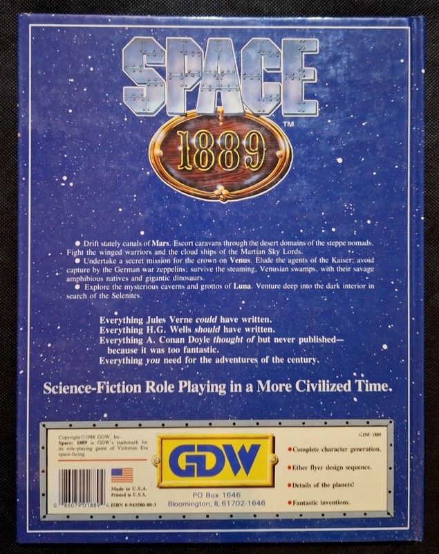 Space 1889: Science Fiction Role Playing in a More Civilized Time hardcover rpg gallery