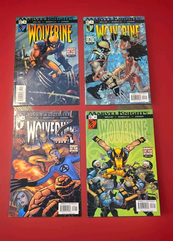 WOLVERINE #20#21 #22 #23 ENEMY OF THE STATE 2004 MARVEL KNIGHTS COMICS NM LOT