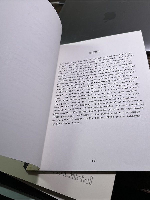 DASA - 2440 Theory & Capabilities Of Magnetically Driven Flyers 1970 Nuclear gallery
