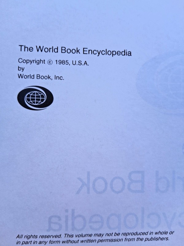 World Book Encyclopedia 1985 Multiple Volumes Available, PRICED PER VOLUME gallery