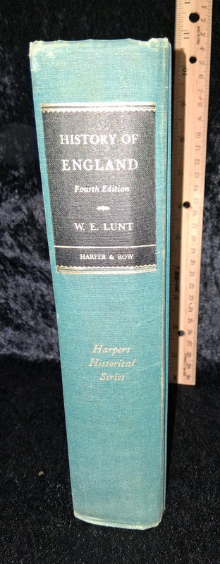 History of England, Fourth Edition by W.E. Lunt Hardcover-USED-980 pages
