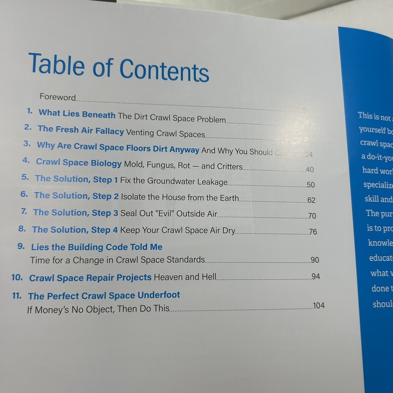 Crawl Space Science: What to Have Done...and Why - Paperback - VG gallery