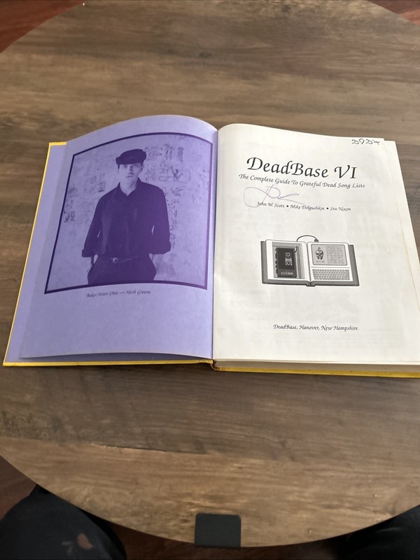 Grateful Dead DeadBase VI Book Dead Base 6 Six 1992 Ed Signed and numbered gallery