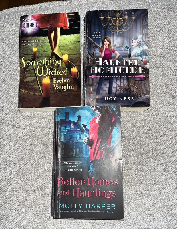 Lot If 3 Paranormal Romance/Mystery, PB, Molly Harper, Lucy Ness, Evelyn Vaughn.