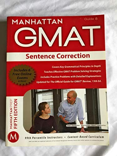 Sentence Correction GMAT Strategy Gu…, Manhattan GMAT