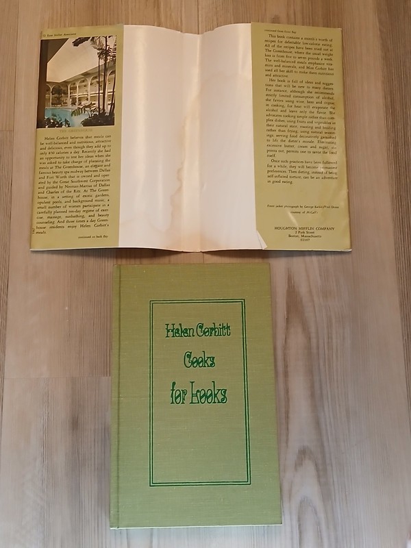 Cooks for Looks Helen Corbitt Signed Neiman Marcus HC DJ 1967 VTG 115 pgs gallery