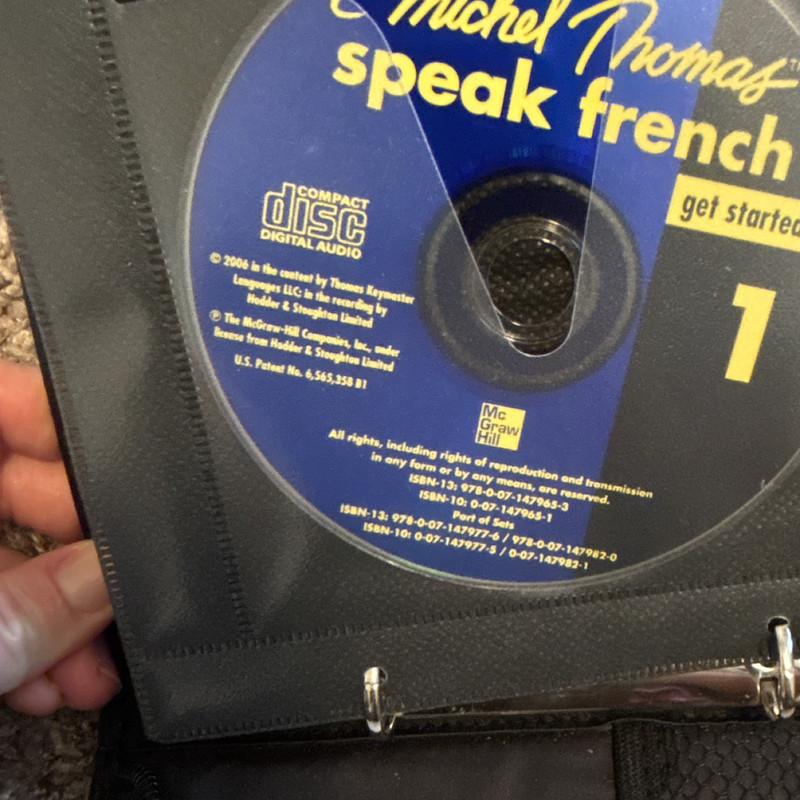 Michel Thomas Speak French for Beginners Beginner Audio CD Set CDs 1-10 Binder