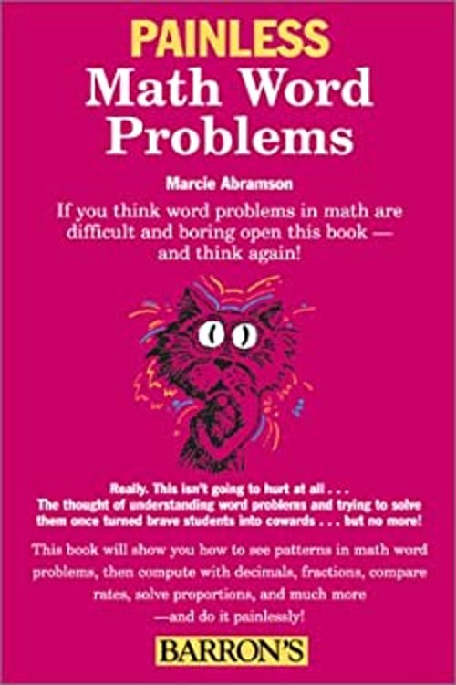 Painless Math Word Problems Paperback Marcie F. Abramson