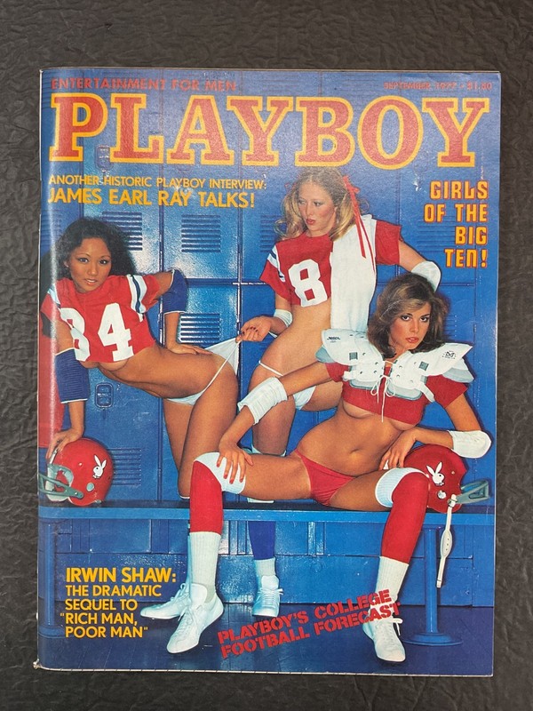Playboy Magazine September 1977 College Girls of the Big Ten Centerfold Solid