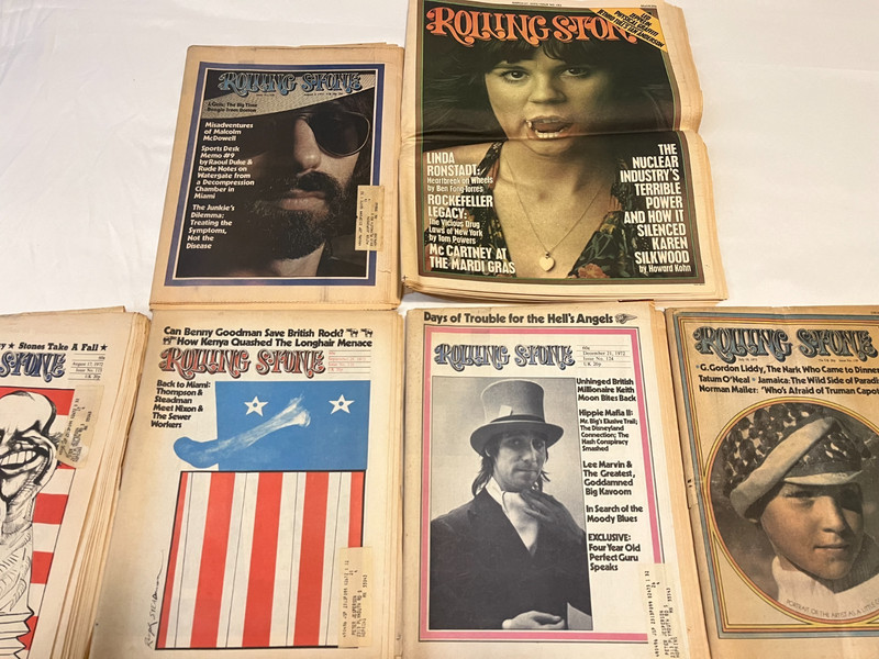 ROLLING STONE MAGAZINE LOT OF 10 ISSUES '71-'75 THE WHO VAN MORRISON MARVIN GAYE gallery