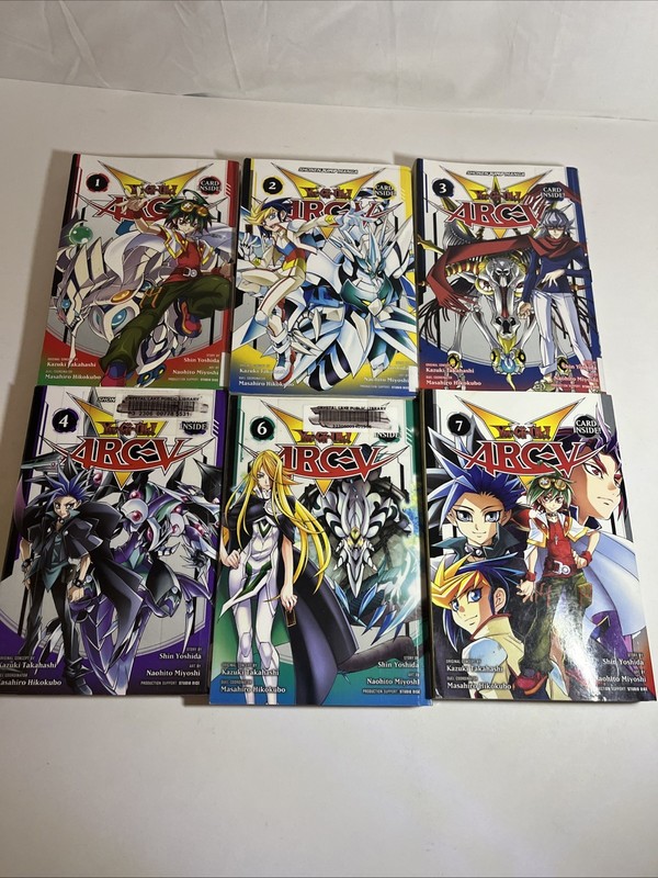 VIZ Media Yu-Gi-Oh! ARC-V Manga Vol 1 2 3 4 6 7 Paperback Set NO CARDS