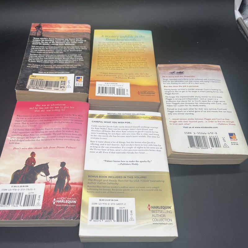 Wyoming Men Western Romance Lot of 5 Paperback Books by Diana Palmer Novels Spur gallery