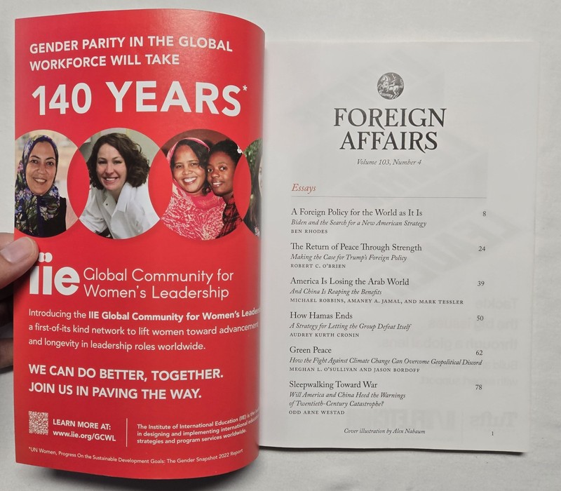 Foreign Affairs Magazine Lot of 4 - 2004/2025 Vol. 103 #4,5 and Vol. 104 #1,2 gallery
