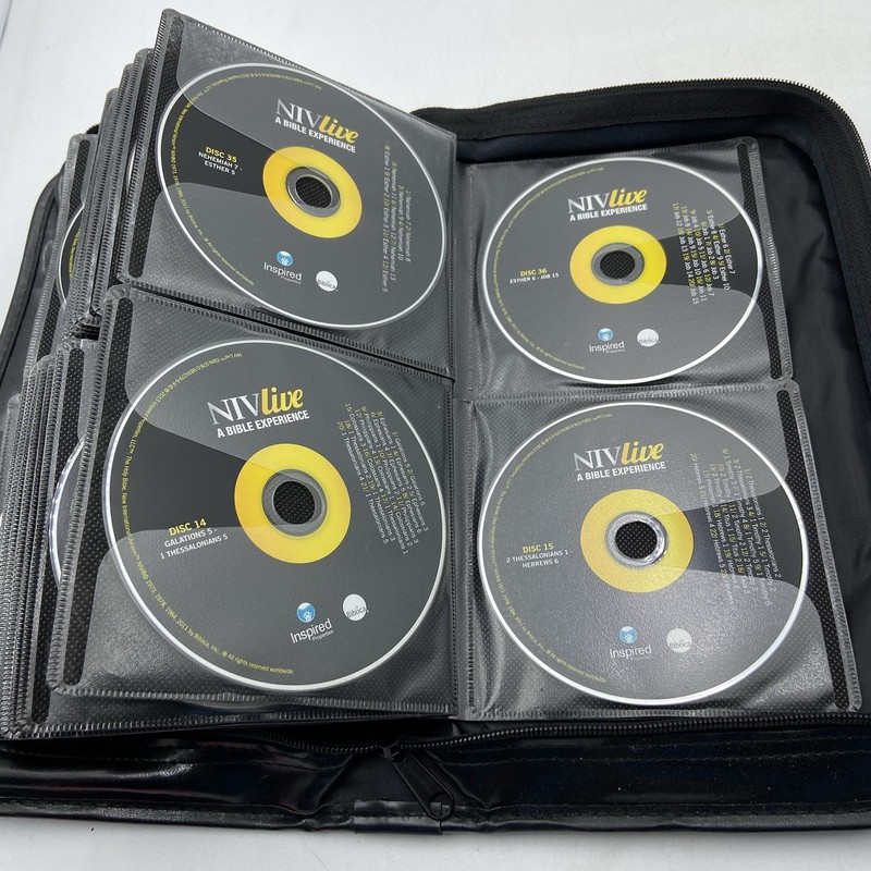 NIV Live A Bible Experience Audio CD Bible with Case 79 CDs Old & New Testament gallery