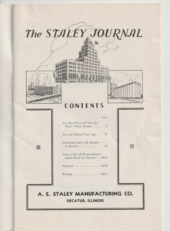 The Staley Journal May 1936 company news booklet from Decatur ILl. 38 pages gallery