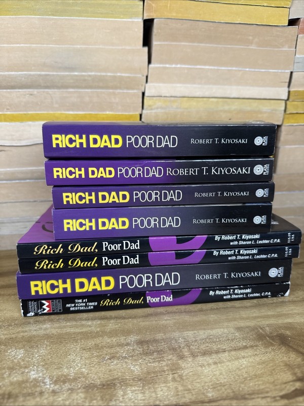 Lot of 8 Rich Dad Poor Dad by Robert T Kiyosaki Paperback Books Guided Reading