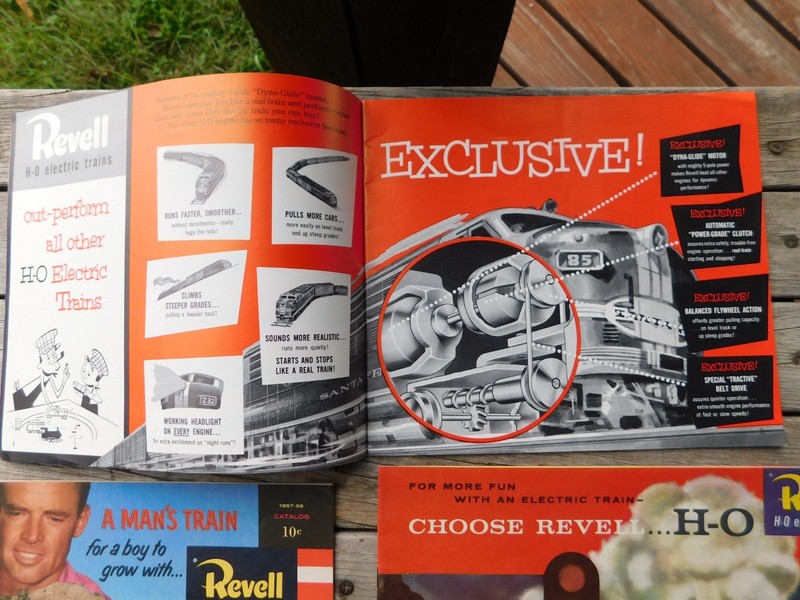 Lot of 3 REVELL H-O ELECTRIC TRAINS Catalogs 1956, 57-58 & 58-59 gallery