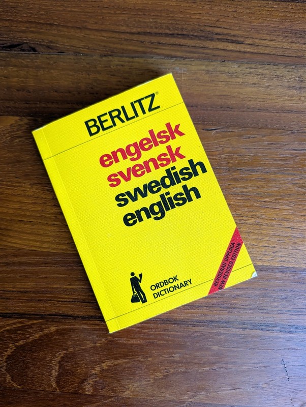 Engelsk-Svensk | Swedish-English Ord Book Dictionary | Revised Edition 1981
