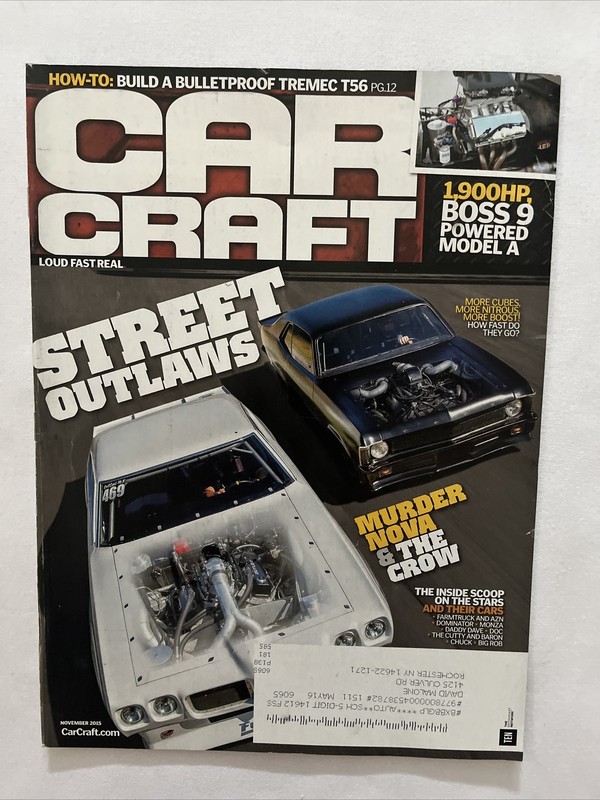 2015 November Car Craft Magazine Street Outlaws (MH347)