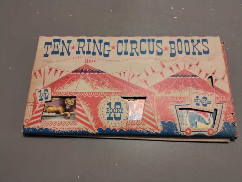 Ten Ring Circus Books Original Richard Powers 1949 First Edition Complete