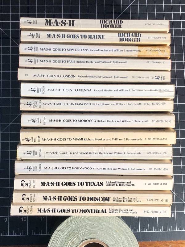 14 MASH Paperback Books by Hooker and Butterworth