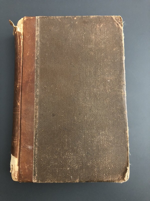 Antique Vintage 1890 Plane & Solid Geometry GA Wentworth Book With Written Notes