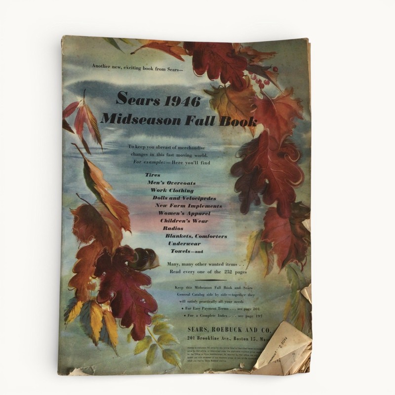 Sears 1946 Midseason Fall Book – Original Sears Roebuck Catalog, 252 Pages