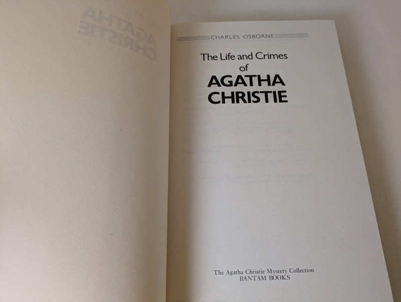 The Life and Crimes of Agatha Christie, Charles Osborne 1984 Bantam Like New 11 gallery