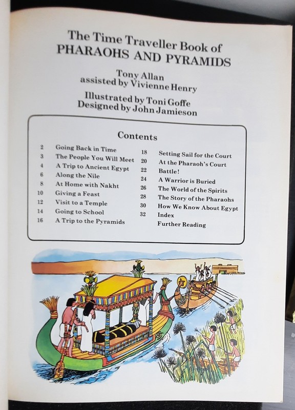 Usborne Time Traveller Book of Pharaohs & Pyramids By Tony Allan, 1990 gallery