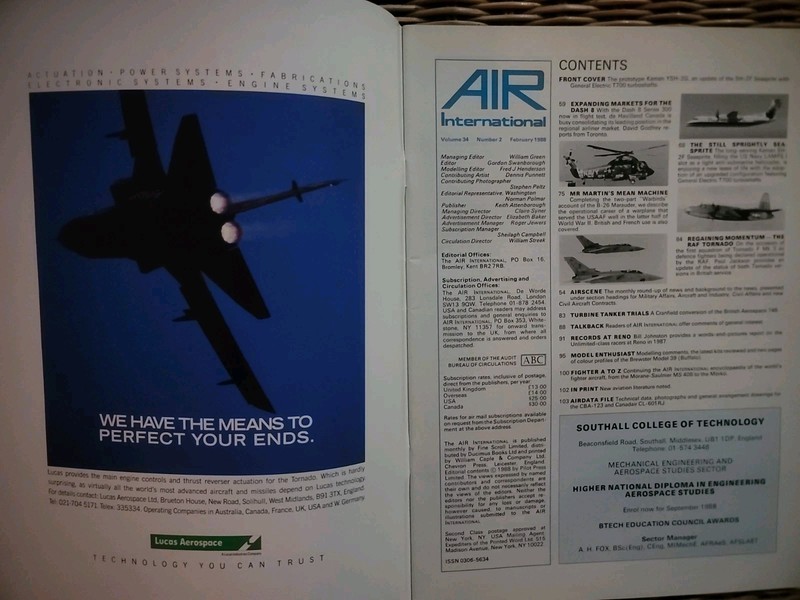 Air International Magazine 1988 Volume 34 Issues 1, 2, 5, And 6 gallery