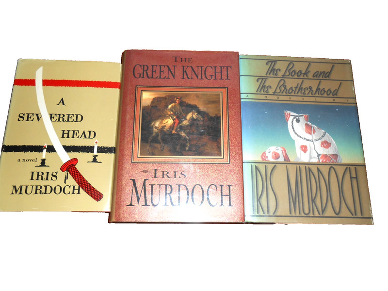 Iris Murdoch 3 (Severed Head~Green Knight~Book of Brotherhood) 1st/1st-HC/DJ VGC