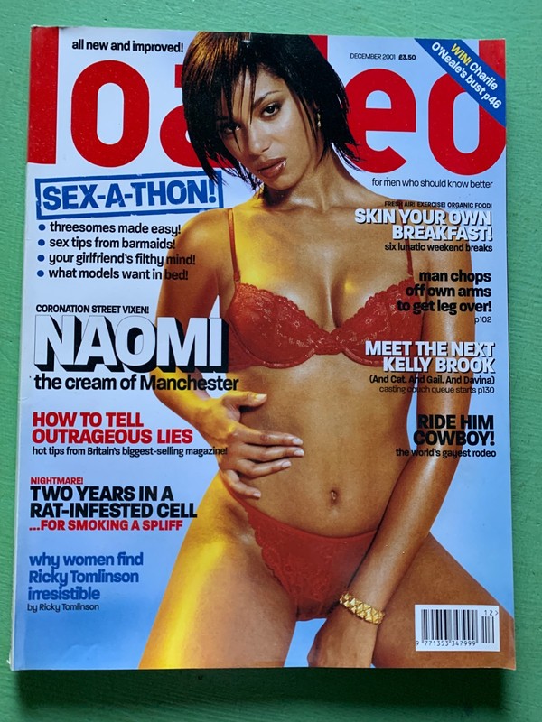 LOADED December-2001 NAOMI RUSSELL Jemma Gofton Stephanie Waring Kelly Harrison