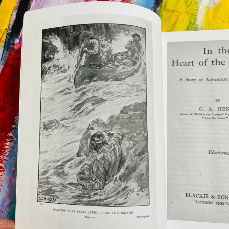 In the Heart of the Rockies, Henty Illustrated Adventure Novel World's Classics gallery
