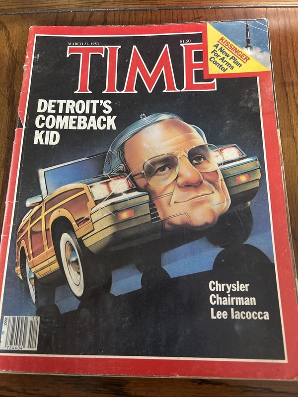 *RARE TYPO* March 21, 1983 Newsstand TIME Magazine – LEE IACOCCA