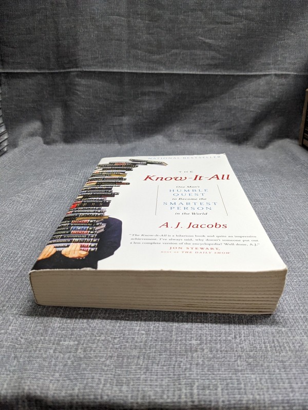 The Know-It-All by A.J. Jacobs - One Man's Humble Quest Paperback National gallery