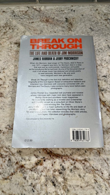 Break on Through: Life & Death of Jim Morrison Riordan Prochnicky PB Illus gallery